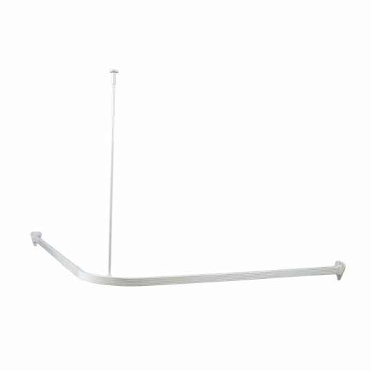 Habo Dusjforhengskinne 90x90cm med Takfeste Hvit /