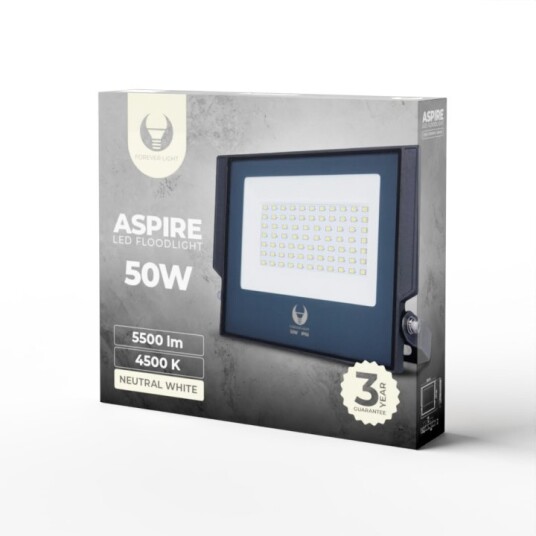 Forever Light ASPIRE - LED-flomlys, 50W, 4500K, 5500lm, 230V