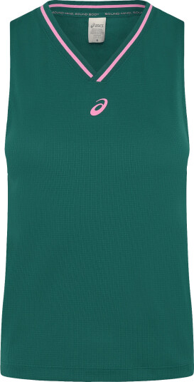 Asics Padel Court Sleeveless Top Green XS
