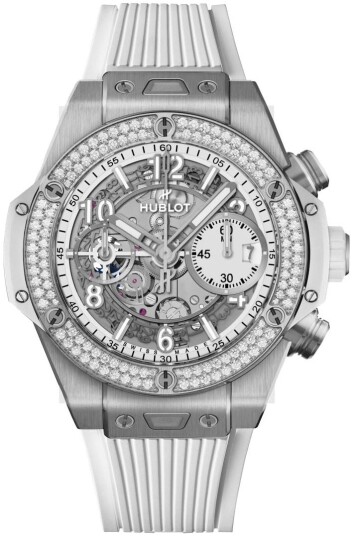 Hublot Herreklokke 441.NE.2011.RW.1104 Big Bang 42mm Hvit/Gummi Ø42