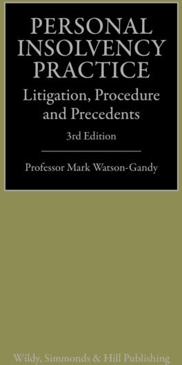 Personal Insolvency Practice Av Professor Mark Watson-Gandy