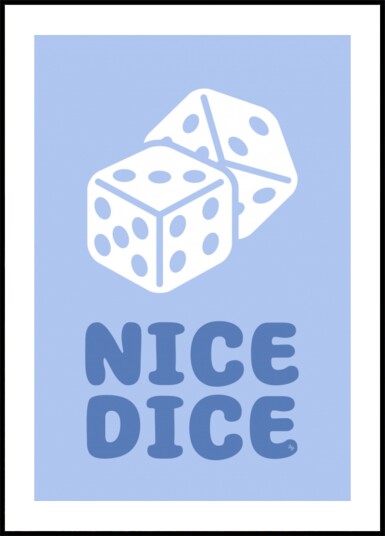 Nice Dice Graphic Plakat / 100x150