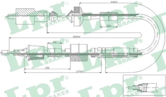 Clutchkabel LPR C0470C Clutchkabel LPR C0470C