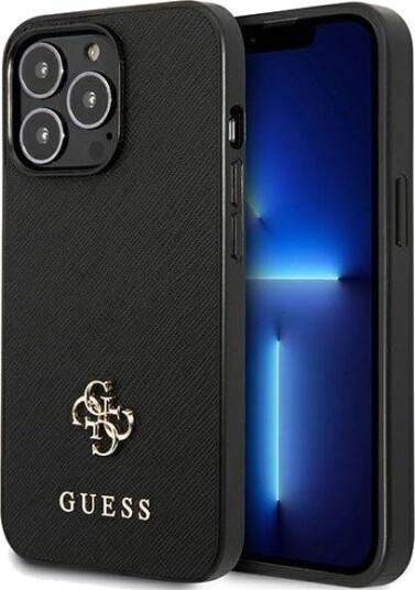 GUESS Saffiano 4G Small Metal Logo case for iPhone 13 Pro / 13 6.1" - black