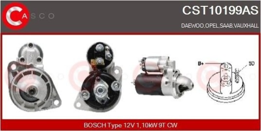 CASCO CST10199AS Starter CASCO CST10199AS Starter