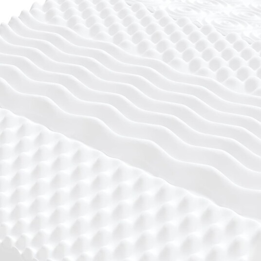 Skummadrass hvit 120x200 cm 7-Zone hardhet 20 ILD 356354 Skummadrass hvit 120x200 cm 7-Zone hardhet 20 ILD 356354