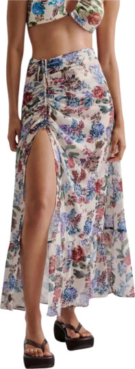 Malina Amandine Side Slits Beach Skirt - Multi/patterned - 38