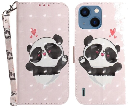 Trolsk Lommebokdeksel Panda (iPhone 15 Plus)