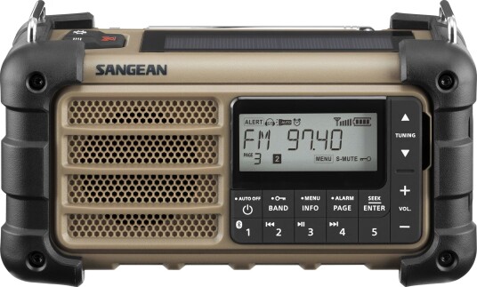 Sangean MMR-99 Bærbar Nødradio med Solcelle og Bluetooth - Brun Sangean MMR-99 Bærbar Nødradio med Solcelle og Bluetooth - Brun