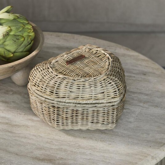 Riviera Maison Oppbevaringskurv Heart 25x23