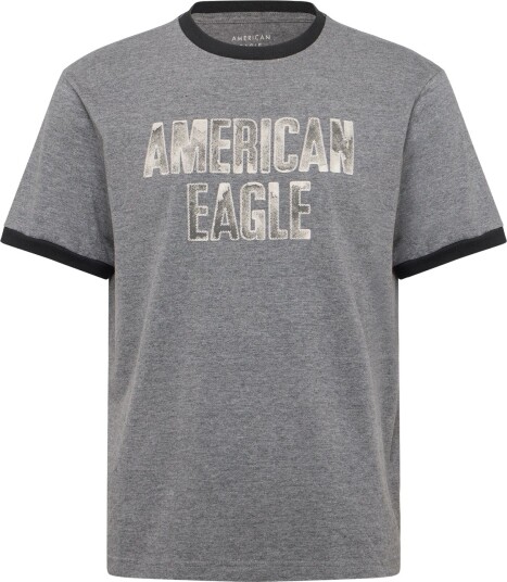 American Eagle G Ss Intl Elevated Set In Ringer Tee Pc Dye + Seriously Soft Wash Grey L