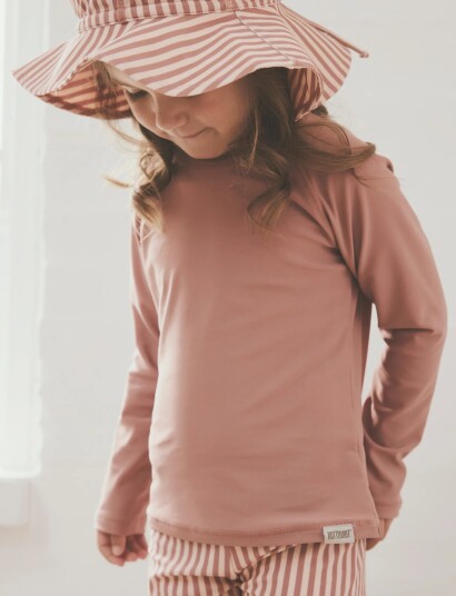 Huttelihut Swim T Shirt Ls Solid Upf 60+ Pink 110
