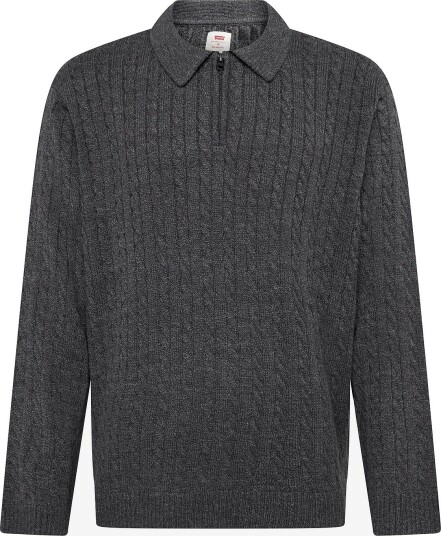Levi"s® Mason Collared Quarter Zip Obs BLACKS M
