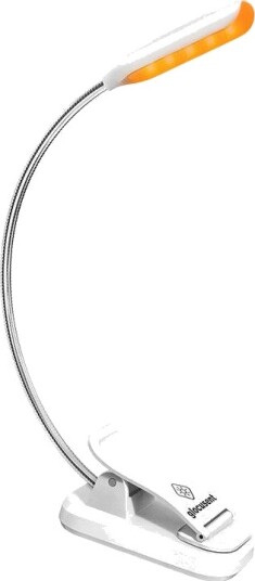 Glocusent Clip on lampe med trådløs lading USB C Hvit