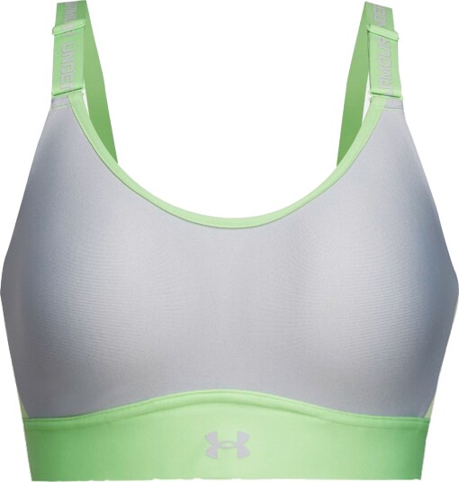 Under Armour Infinity Medium Support Sports BH Dame Grønn/Grå M/D DD