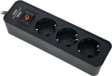 Brennenstuhl Ecolor Power Strip 3 Way BK