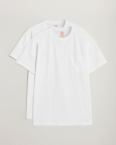 BEAMS PLUS 2-Pack Pocket Tee White BEAMS PLUS 2-Pack Pocket Tee White