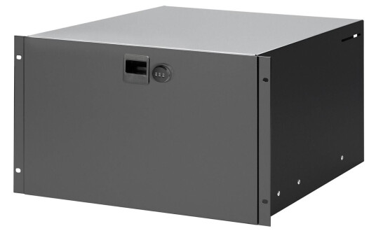 Adam Hall Parts 87406 Cl Rack Drawer 6 U Steel, Combination Lock