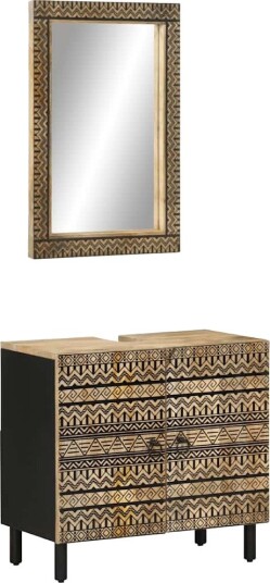  Baderomsskapsett 2 deler heltre mango 8721158415288