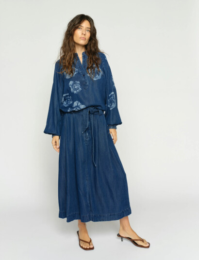 MOS MOSH Mmkoda Dinem Skirt Blue 34