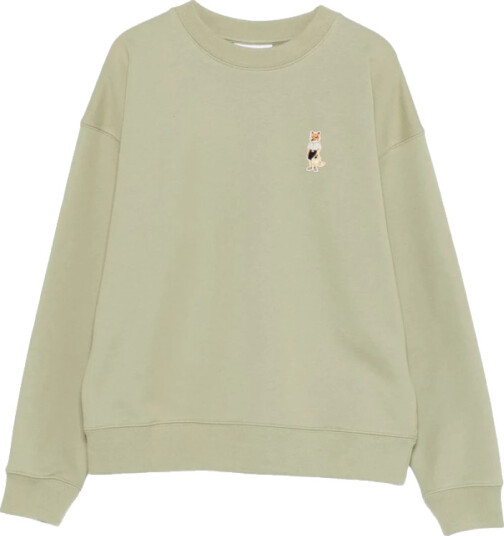 Maison Kitsuné Dame Gensere & Hettegensere Grønn XS,