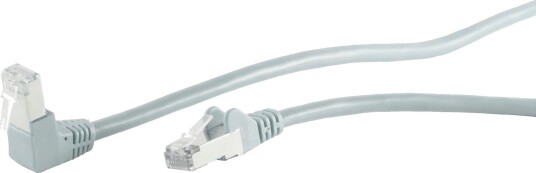 S/Conn Kvalitets Patchkabel Vinklet S/Ftp Dobbelt Skjermet Vinkel–Rett Cat. 6 Grå 15 M 1660864080
