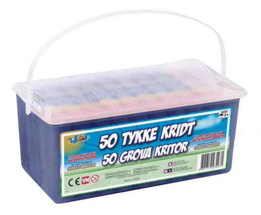 50 Tykke Kritt i Farger