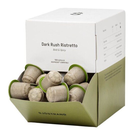 Sjöstrand Dark Rush Ristretto kaffekapsler 100 stk Sjöstrand Dark Rush Ristretto kaffekapsler 100 stk