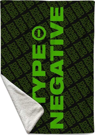 Rocksax Type O Negative Dead Again Repeat Sherpa Fleece Throw 50 in x 60 in 78899325