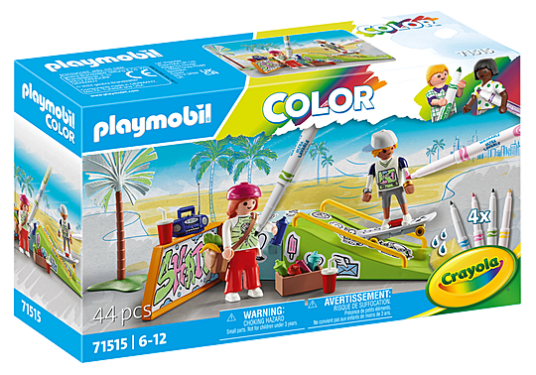 Playmobil Skate Park Lekesett for Barn 3+ med 44 Deler Playmobil Skate Park Lekesett for Barn 3+ med 44 Deler