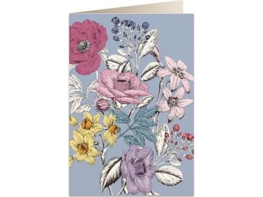 Tassotti B6 Pass + Konvolutt 6092 Lilla Blomster