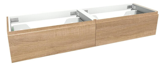 VikingBad Mie Demi Servantskap Fingergrep dobbel - Lys Eik