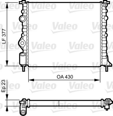 Radiator VALEO 731378 Radiator VALEO 731378