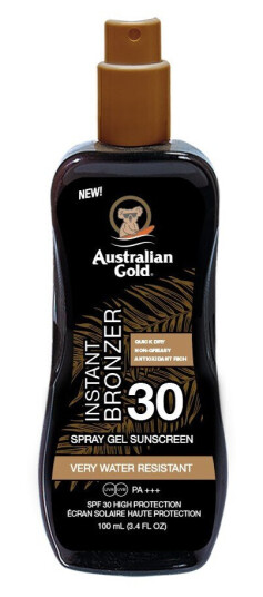 Australian Gold SPF 30 Spray Gel with Bronzer 100 ml
