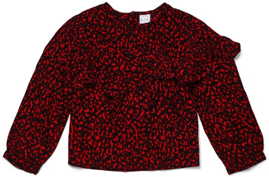 Luca &  Lola Marietta Bluse Red Leopard 104