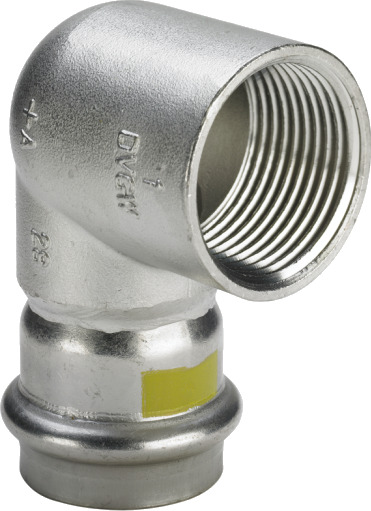 5 stk 22 mm x 3/4" Sanpress Inox G overgangsvinkel 90°