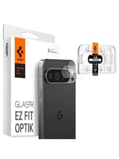 Spigen EZ Fit Krystallklar Linsebeskytter for Google Pixel 9 Pro - 2 Pakning