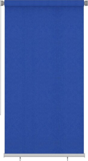 vidaXL Utendørs rullegardin 120x230 cm blå HDPE