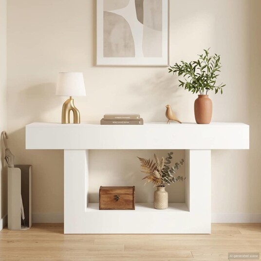 vidaXL Hvit 160 x 30 x 74 cm