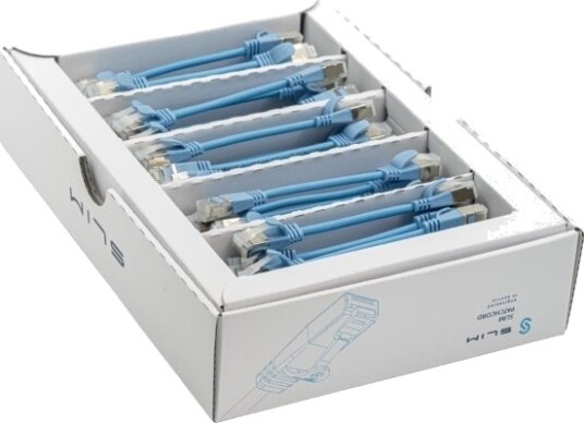 Wirewin Slim  Ls K6a 0.1 Bl 50 0,1 M Cat6a U/Ftp Stp Rj 45 Rj 45 Blå