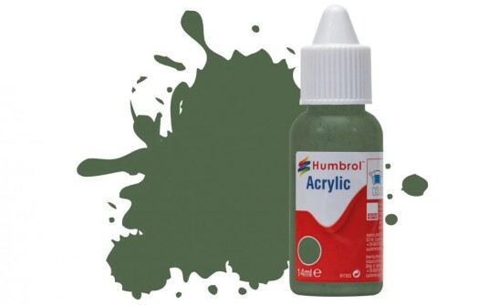 Humbrol Akryl No 252 RLM 82 Olivgrun - Matt 14ml Dropper Bottle