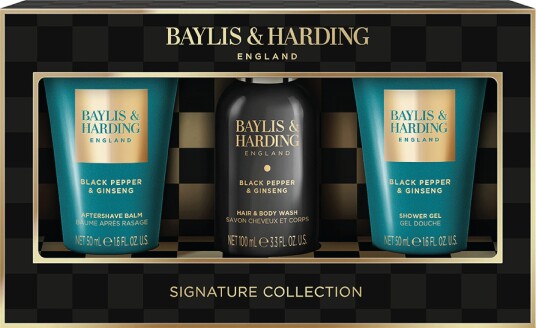 Baylis & Harding Black Pepper & Ginseng Men's Luxury Mini Trio Gift Set 1 sett