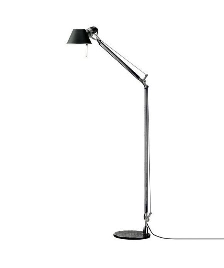 Artemide Tolomeo Reading Gulvlampe Svart m/Svart Fot