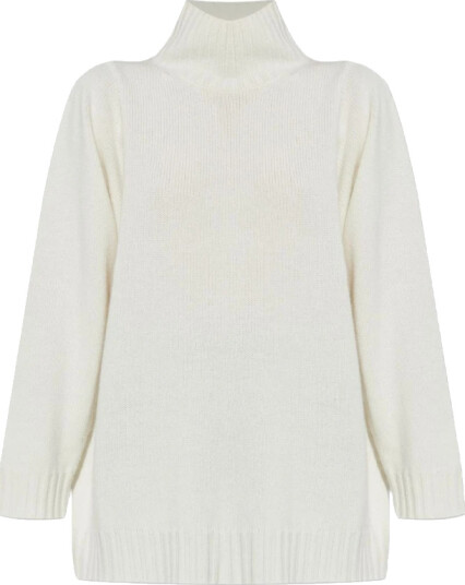 Max Mara Dame Strikkevarer Hvit S,