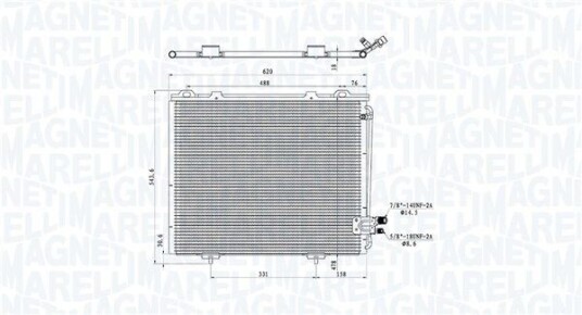 Kondensator MAGNETI MARELLI 350203889000