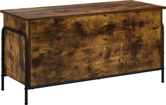 vidaXL Lagringsboks Røkt Eik 80 x 40 x 49,5 cm Konstruert tre