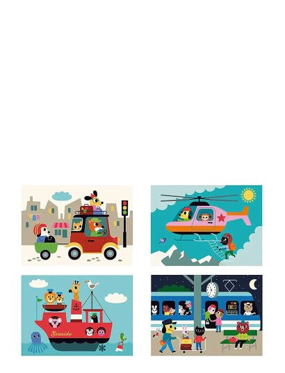 Vilac Agamographic Puzzle 20 Pcs - Transport - Multi/patterned - ONE SIZE