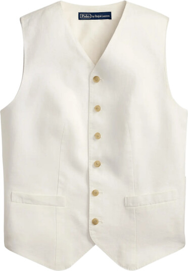 Polo Ralph Lauren 9/1 Pd Linen Wvn Blazer/Sport Coat Cream 36