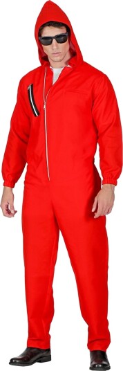 Rød Papirhuset / Money Heist Inspirert Jumpsuit Kostyme Unisex Strl S