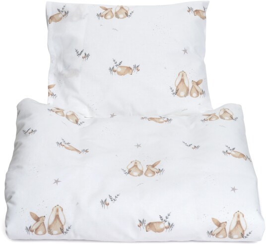 MiniDreams Sengesett Sprinkelseng 100x130 Bunny Hvit